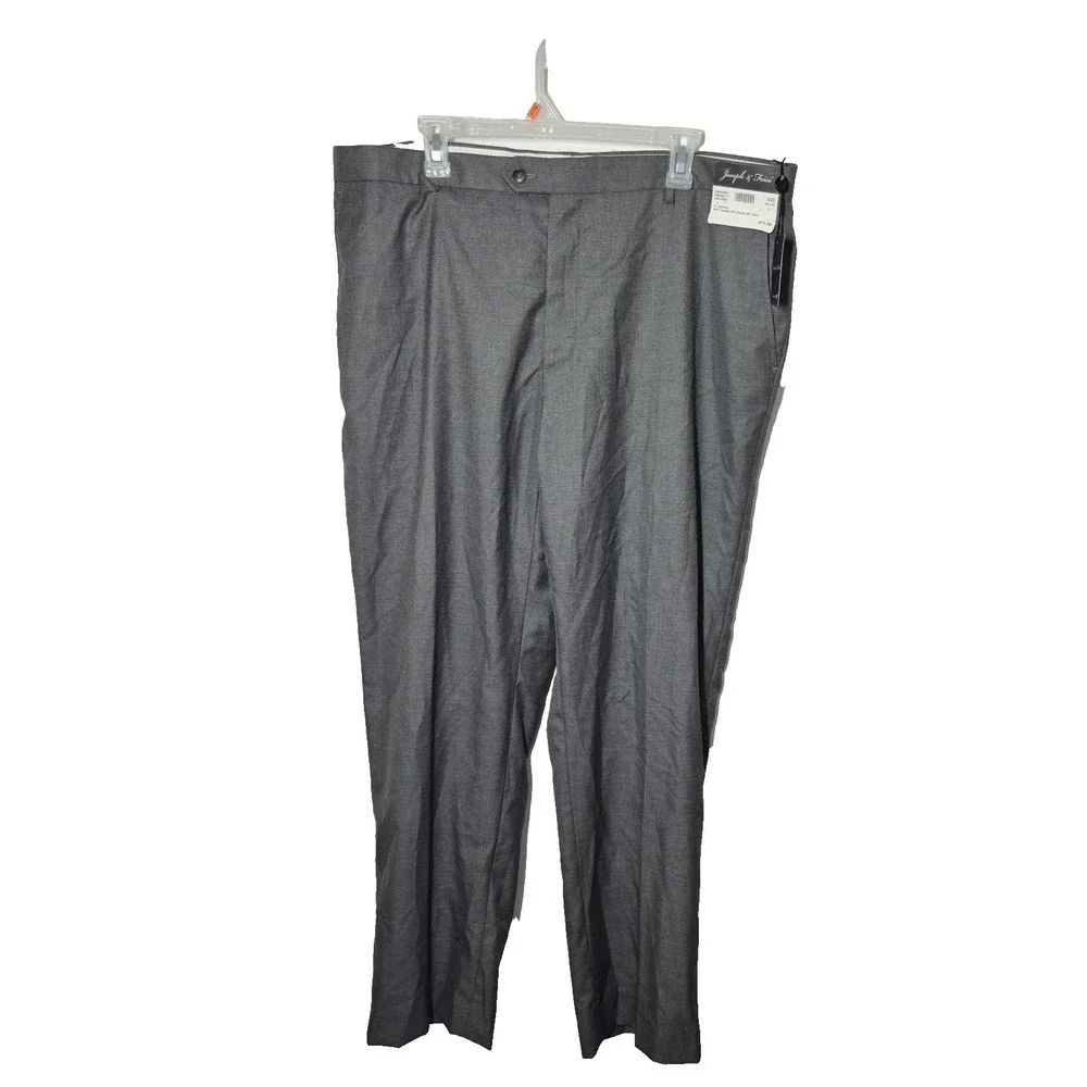 Joseph & Feiss Classic FitPants Mens 42x32 Gray Wool Blend  Dress Office NEW
